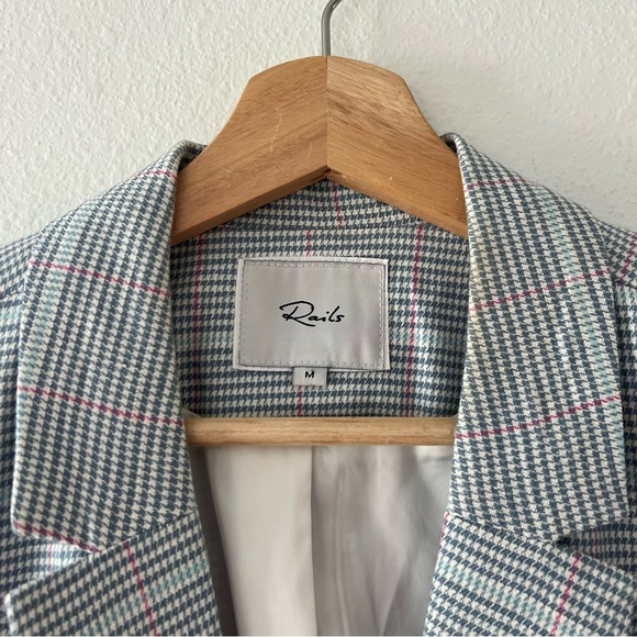 RAILS | Jac Linen Mix Check Blazer | M - Picture 3 of 5